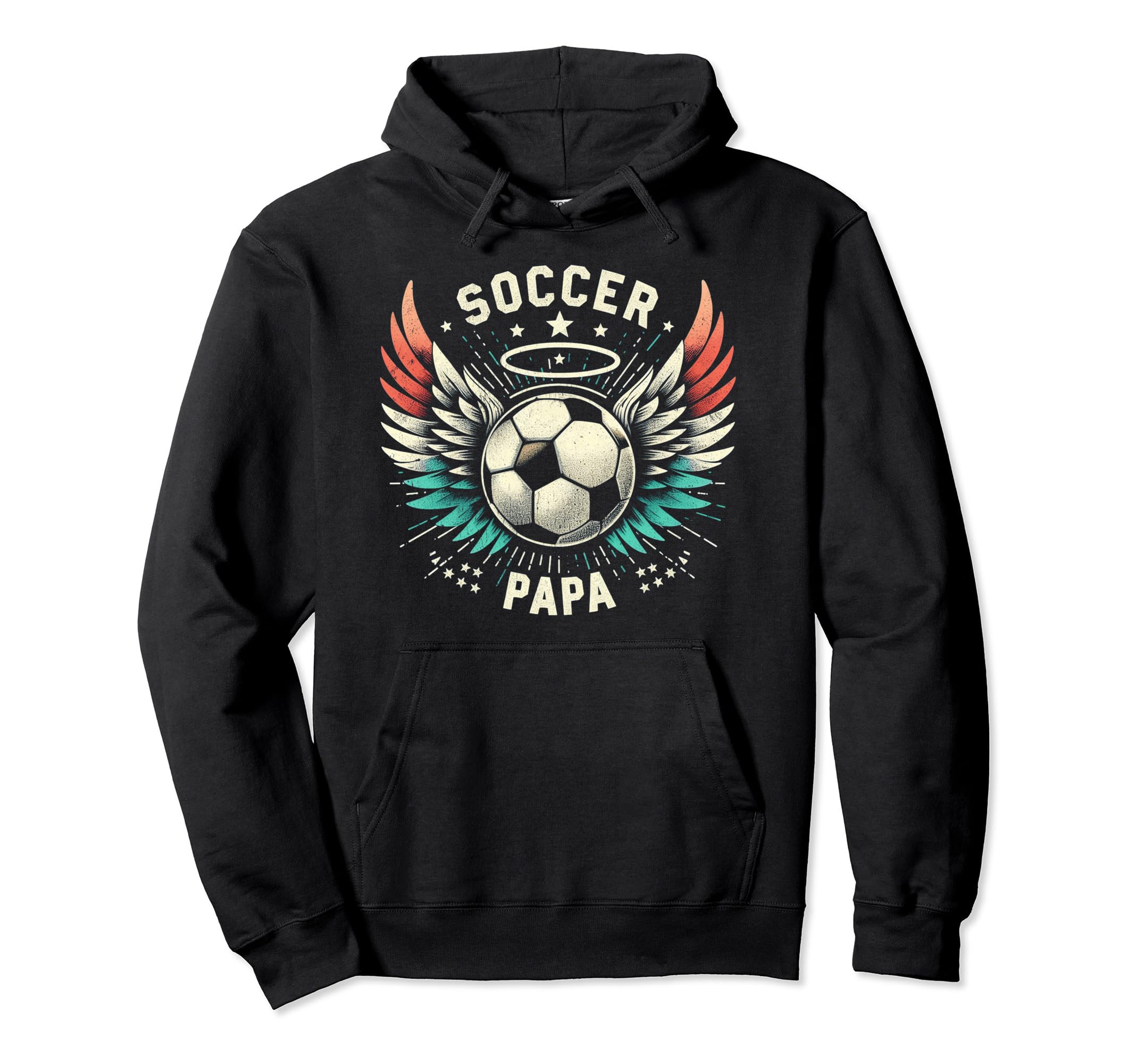 Soccer Papa Family Matching Dad Fathers Day Hoodie - Unique Graphic Unisex - T-Shirt, Sweatshirt, Hoodie