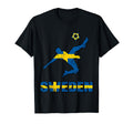Sweden Football Soccer Game Player Fan T-Shirt - Aesthetic Graphic Unisex - T-Shirt, Sweatshirt, Hoodie