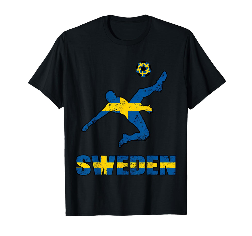 Sweden Football Soccer Game Player T-Shirt - Custom Art Print Men Women - T-Shirt, Sweatshirt, Hoodie