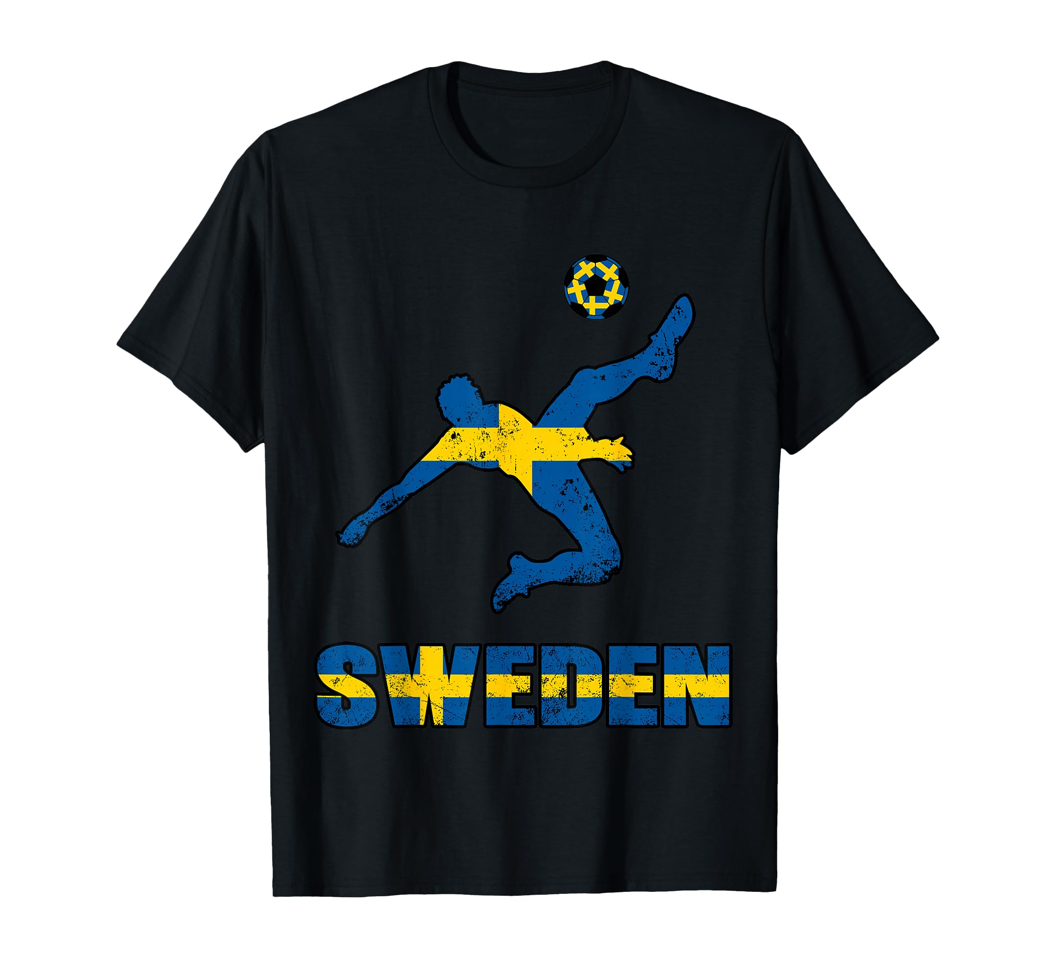 Sweden Football Soccer Game Player T-Shirt - Custom Art Print Men Women - T-Shirt, Sweatshirt, Hoodie