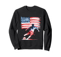 Funny Soccer Player Patriotic Sweatshirt - Trendy Graphic Men Women - T-Shirt, Sweatshirt, Hoodie