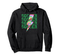 Soccer Lightning Bolt Tie Dye Hoodie - Casual Everyday Wear Men Women - T-Shirt, Sweatshirt, Hoodie