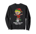 Santas Soccer Playing Helper Sweatshirt - Custom Art Print Unisex - T-Shirt, Sweatshirt, Hoodie