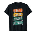 Eat Sleep Soccer Repeat Athlete T-Shirt - Novelty Apparel for Adults - T-Shirt, Sweatshirt, Hoodie