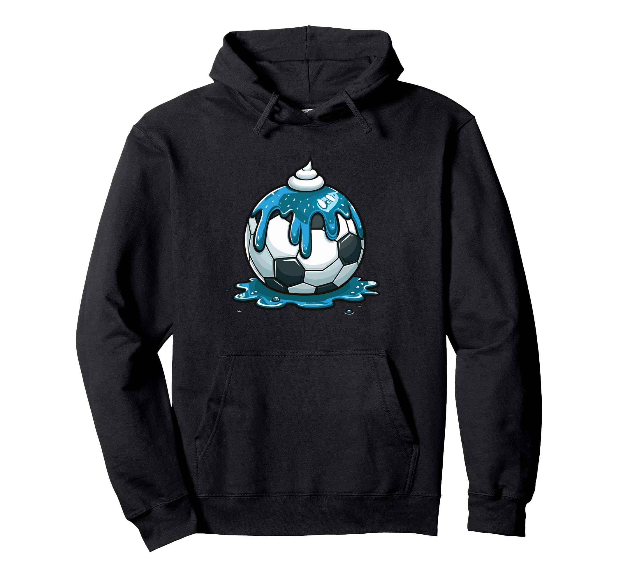 Soccer Drip Cream Drip Sprinkles Summer Hoodie - Graphic Print for Adults - T-Shirt, Sweatshirt, Hoodie