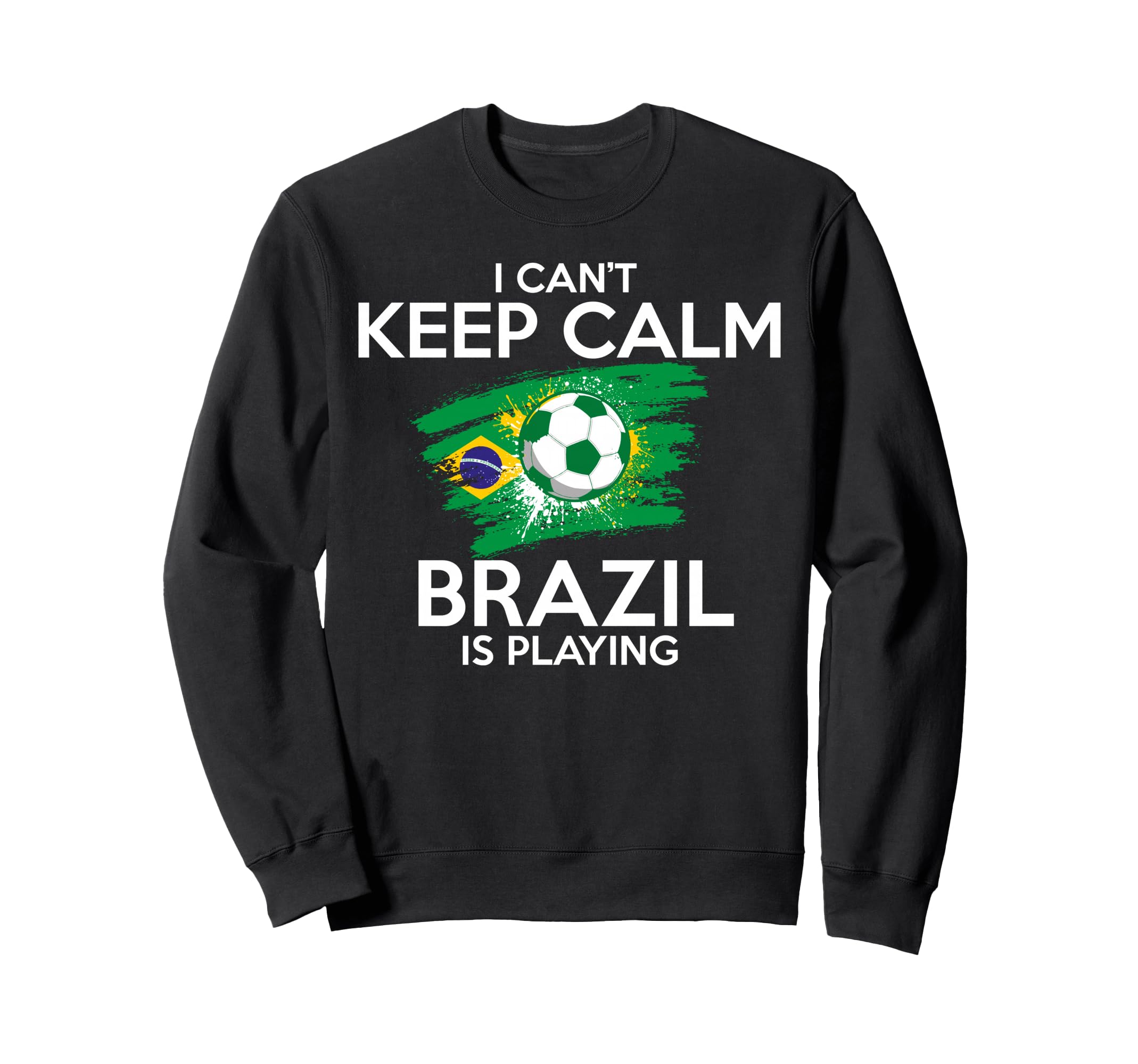 Brazil Soccer Football Game Player Sweatshirt - Graphic Print for Adults - T-Shirt, Sweatshirt, Hoodie