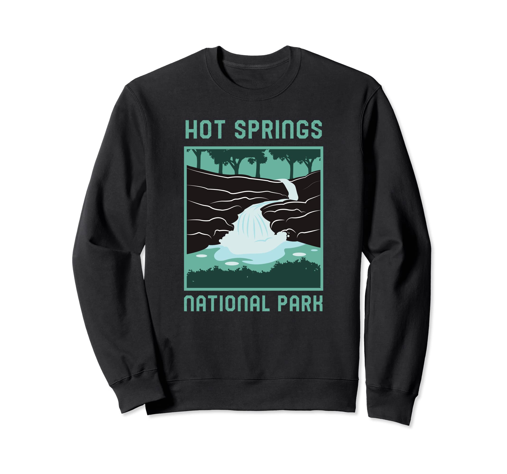 Hot Springs National Park Sweatshirt - Minimalist Print for Adults - T-Shirt, Sweatshirt, Hoodie