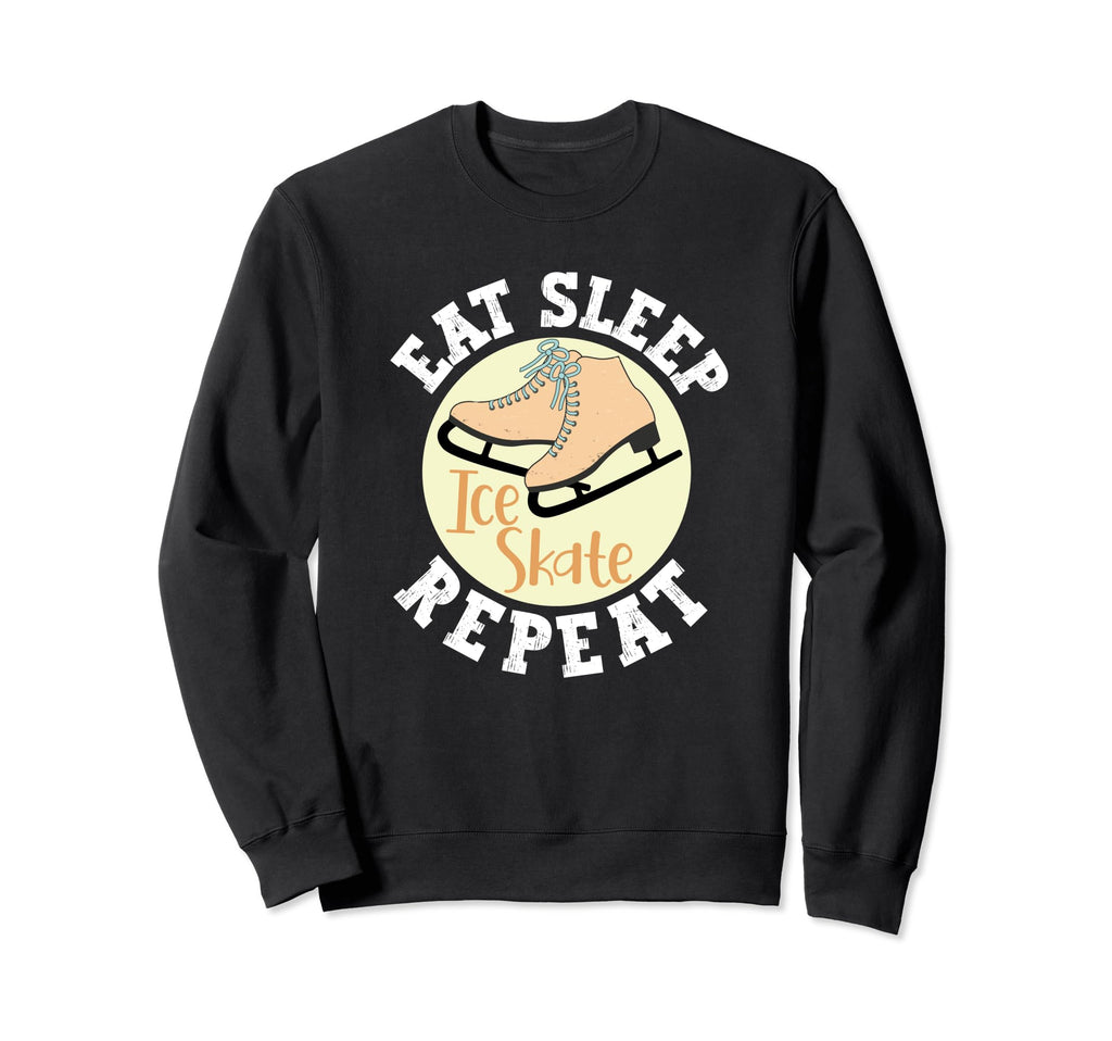 Eat Sleep Skate Repeat Figure Ice Sweatshirt - Custom Art Print for Adults - T-Shirt, Sweatshirt, Hoodie