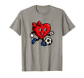 Funny Soccer Heart Coquette Bow T-Shirt - Minimalist Print for Adults - T-Shirt, Sweatshirt, Hoodie