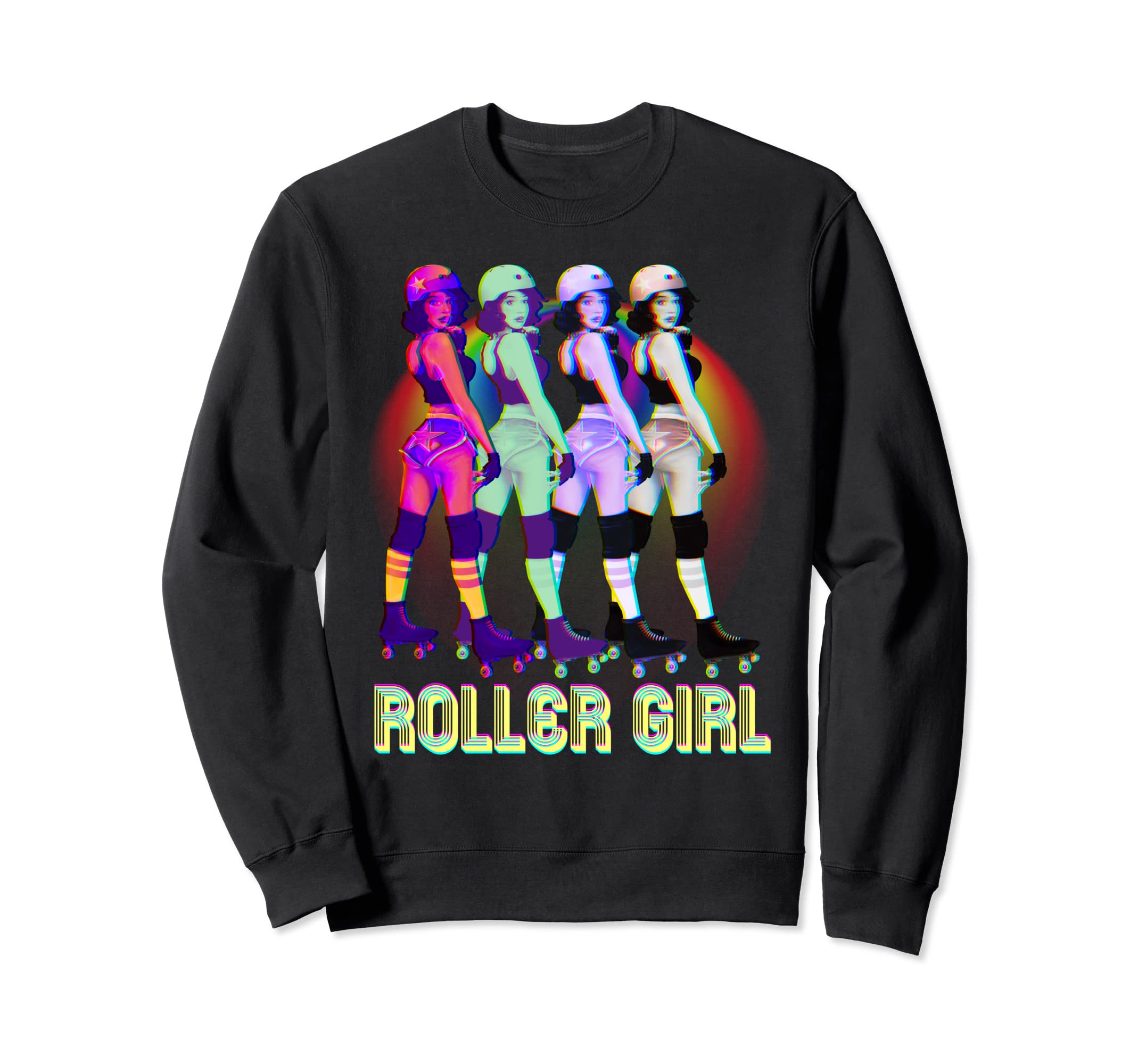Roller Roller Disco Roller Skates Sweatshirt - Novelty Apparel Unisex - T-Shirt, Sweatshirt, Hoodie