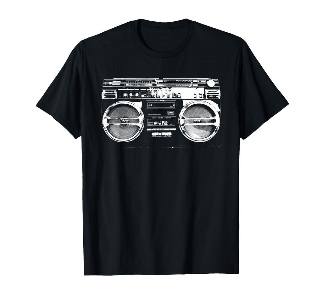 Ghetto Blaster Boom Box 80S 90S Hip T-Shirt - Custom Art Print for Adults - T-Shirt, Sweatshirt, Hoodie