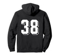 Number 38 Backside 80S 90S Team Hoodie - Streetwear Style for Adults - T-Shirt, Sweatshirt, Hoodie