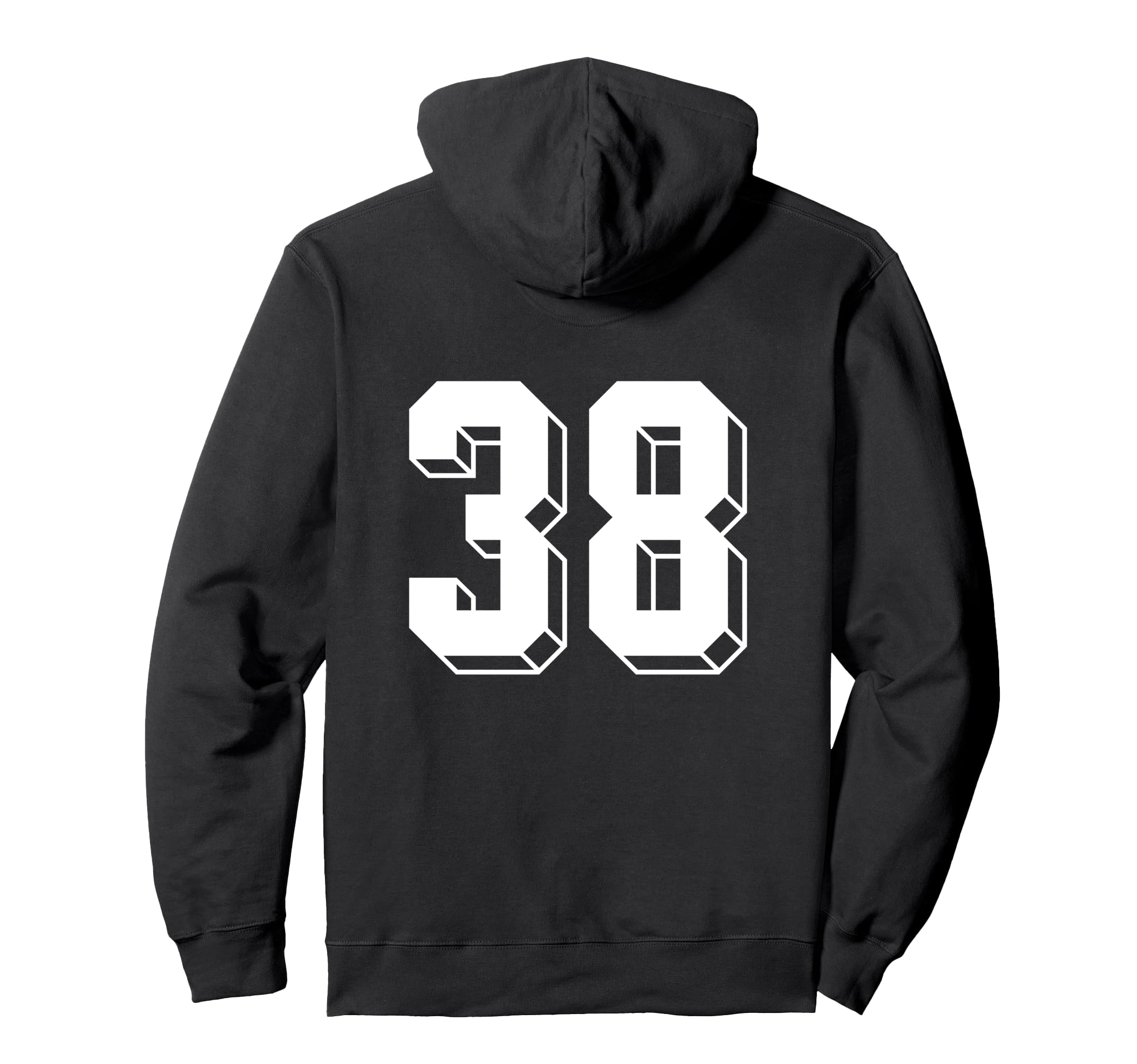 Number 38 Backside 80S 90S Team Hoodie - Streetwear Style for Adults - T-Shirt, Sweatshirt, Hoodie