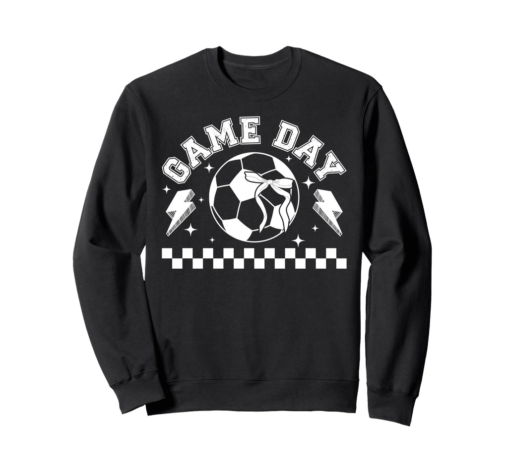 Soccer Game Day Coquette Game Day Sweatshirt - Unique Graphic for Adults - T-Shirt, Sweatshirt, Hoodie