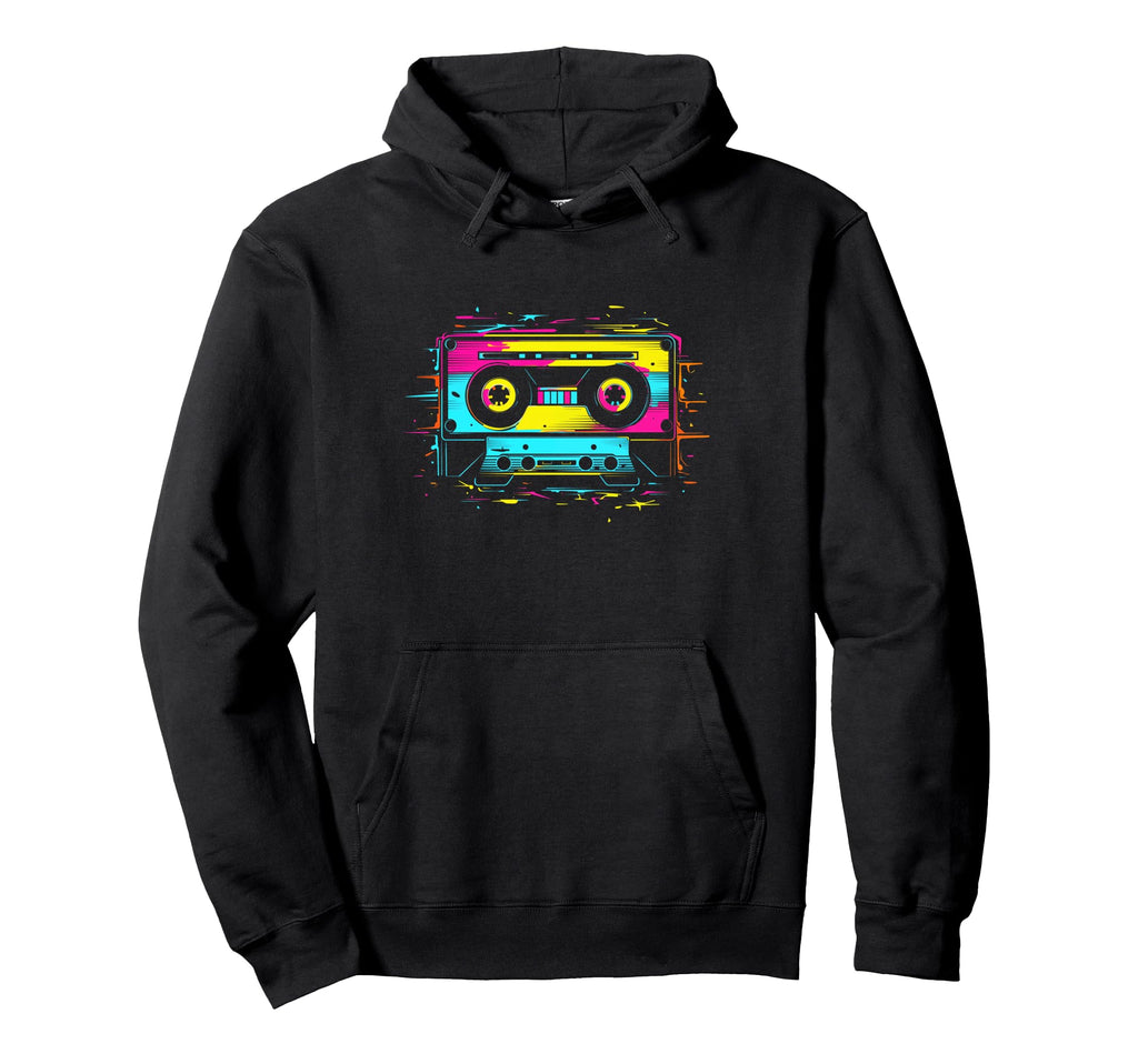 90S Cassette Tape Enthusiast Hoodie - Trendy Graphic Men Women - T-Shirt, Sweatshirt, Hoodie
