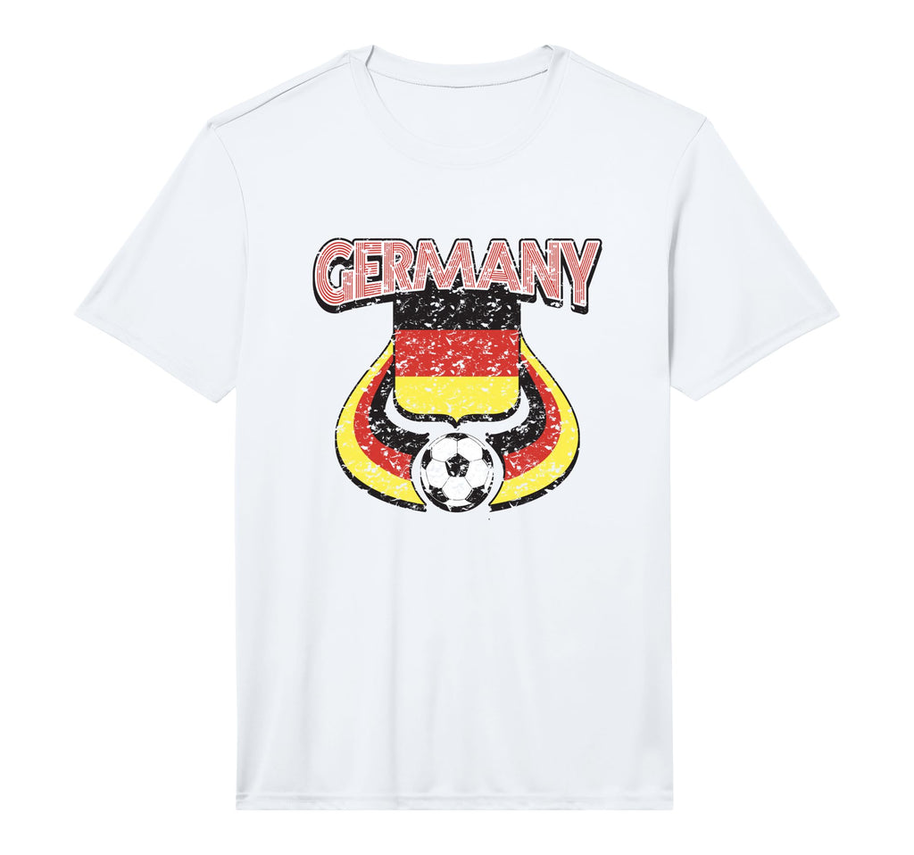 Germany Soccer Country Flag Shield T-Shirt - Novelty Apparel Men Women - T-Shirt, Sweatshirt, Hoodie