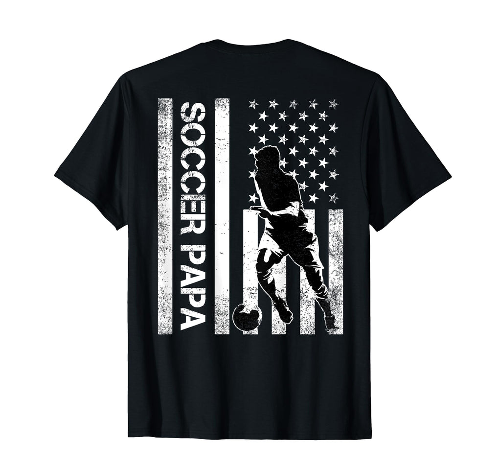 Soccer Papa Soccer Family Usa American T-Shirt - Unique Graphic Men Women - T-Shirt, Sweatshirt, Hoodie