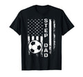 Soccer Step Dad America Flag T-Shirt - Unique Graphic for Adults - T-Shirt, Sweatshirt, Hoodie