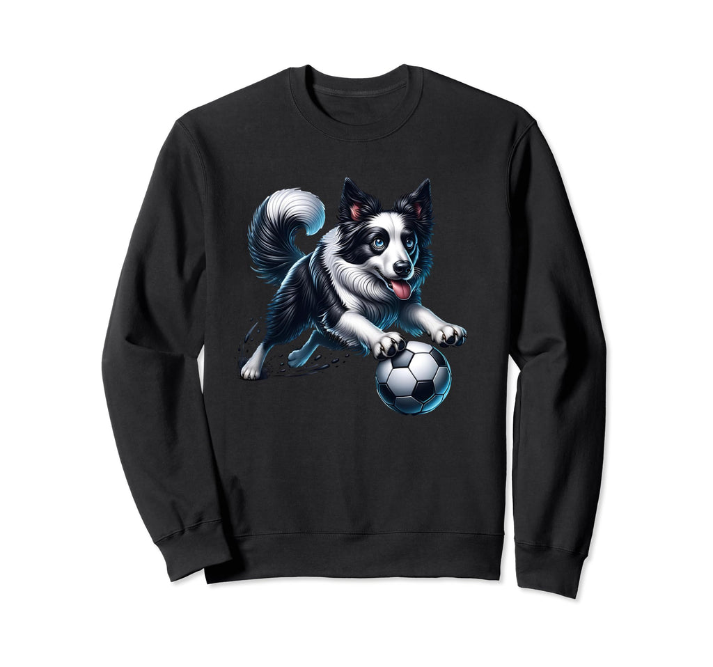 Border Collie Soccer Champion Sweatshirt - Fun Novelty Design for Adults - T-Shirt, Sweatshirt, Hoodie