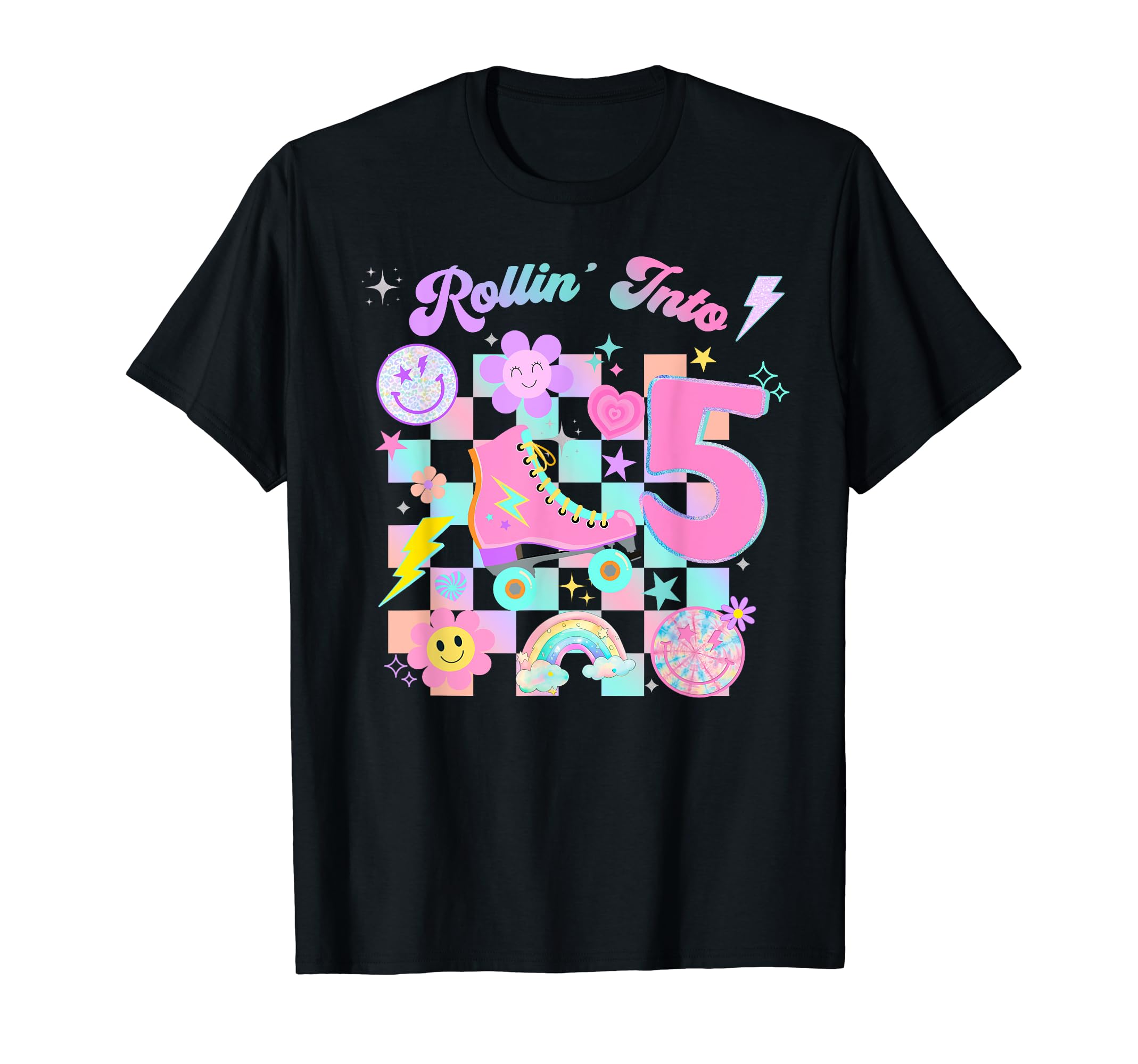 Roller Skates Skating Birthday Groovy T-Shirt - Streetwear Style Unisex - T-Shirt, Sweatshirt, Hoodie