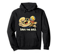 Funny Goalkeeper Turtle Save Ball Hoodie - Fun Novelty Design for Adults - T-Shirt, Sweatshirt, Hoodie