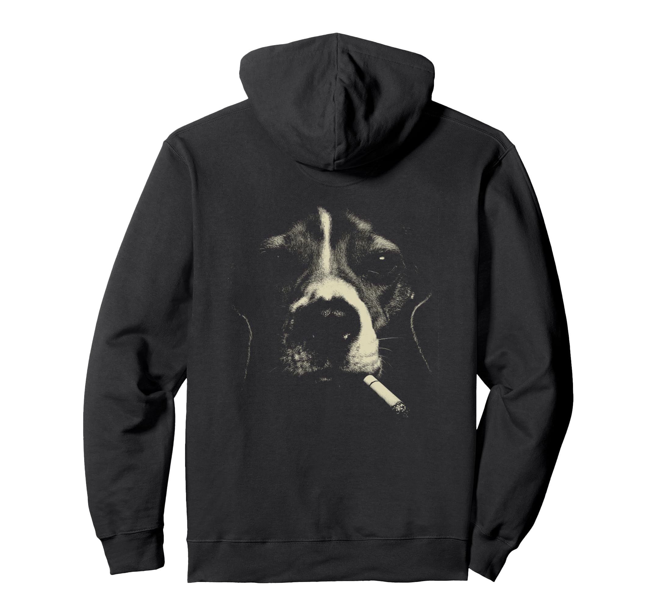 Beagle Smoking Cigarette Grunge Meme 90S Hoodie - Minimalist Print Unisex - T-Shirt, Sweatshirt, Hoodie