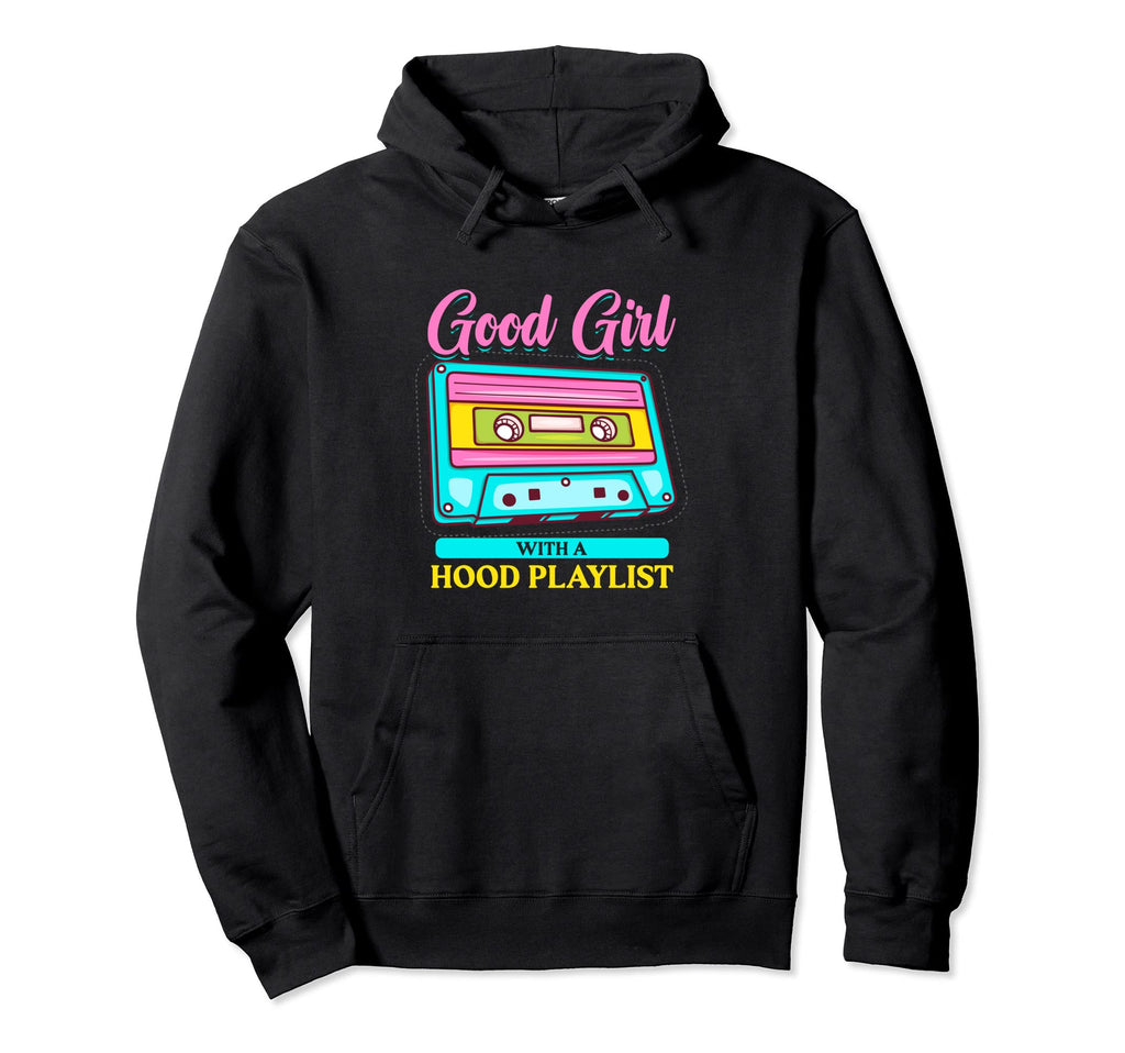 Good Hood Playlist Tape Tape Hoodie - Minimalist Print for Adults - T-Shirt, Sweatshirt, Hoodie