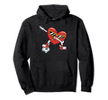 Soccer Love Valentines Hoodie - Streetwear Style for Adults - T-Shirt, Sweatshirt, Hoodie