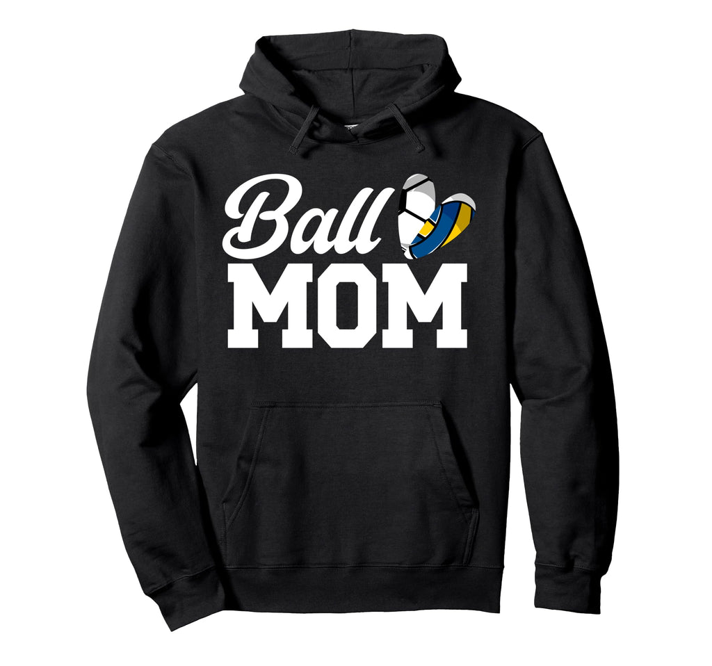 Ball Mom Volleyball Soccer Mom Soccer Hoodie - Aesthetic Graphic Unisex - T-Shirt, Sweatshirt, Hoodie