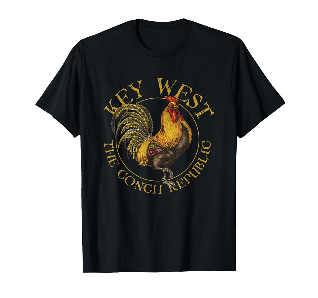 Key West Florida Rooster Souvenir T-Shirt - Fun Novelty Design Unisex - T-Shirt, Sweatshirt, Hoodie