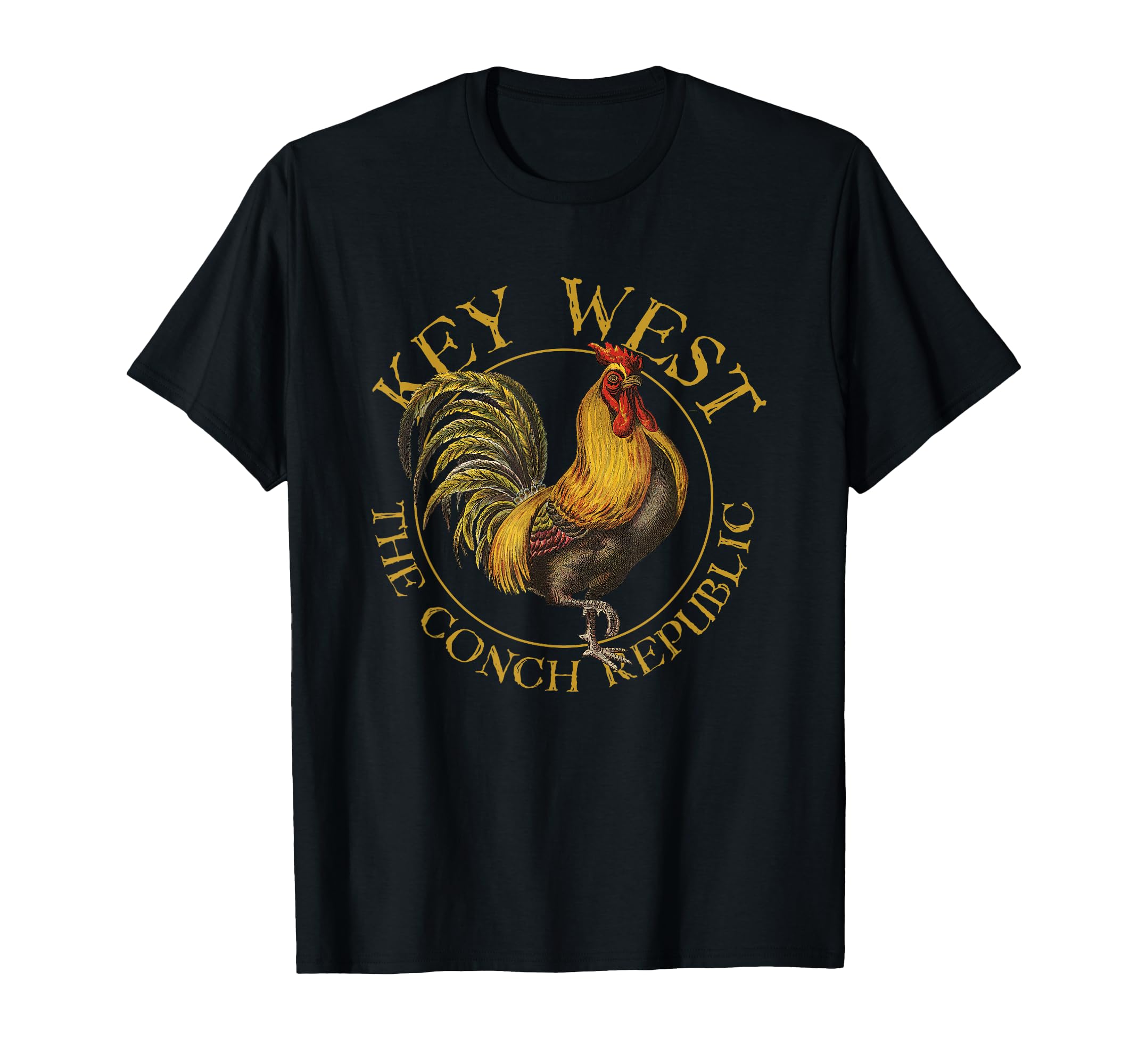 Key West Florida Rooster Souvenir T-Shirt - Fun Novelty Design Unisex - T-Shirt, Sweatshirt, Hoodie
