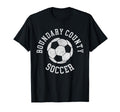 Boundary County Soccer Distressed 90S T-Shirt - Custom Art Print for Adults - T-Shirt, Sweatshirt, Hoodie