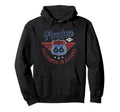 Trendy Route 66 American Logo Hoodie - Graphic Print Unisex - T-Shirt, Sweatshirt, Hoodie