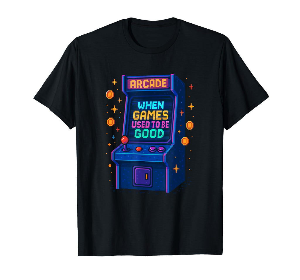 Arcade Machine Joystick Nostalgic T-Shirt - Fun Novelty Design Unisex - T-Shirt, Sweatshirt, Hoodie