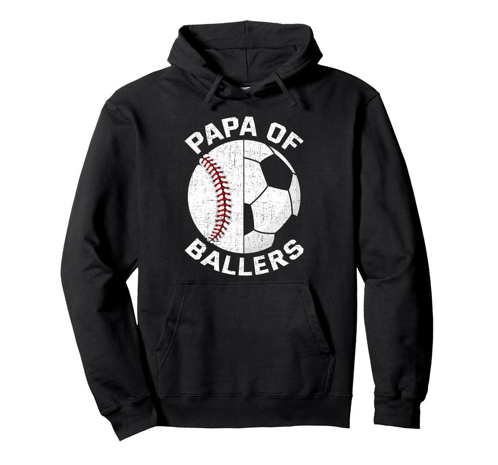 Funny Papa Son Daughter Ballers Hoodie - Streetwear Style Men Women - T-Shirt, Sweatshirt, Hoodie