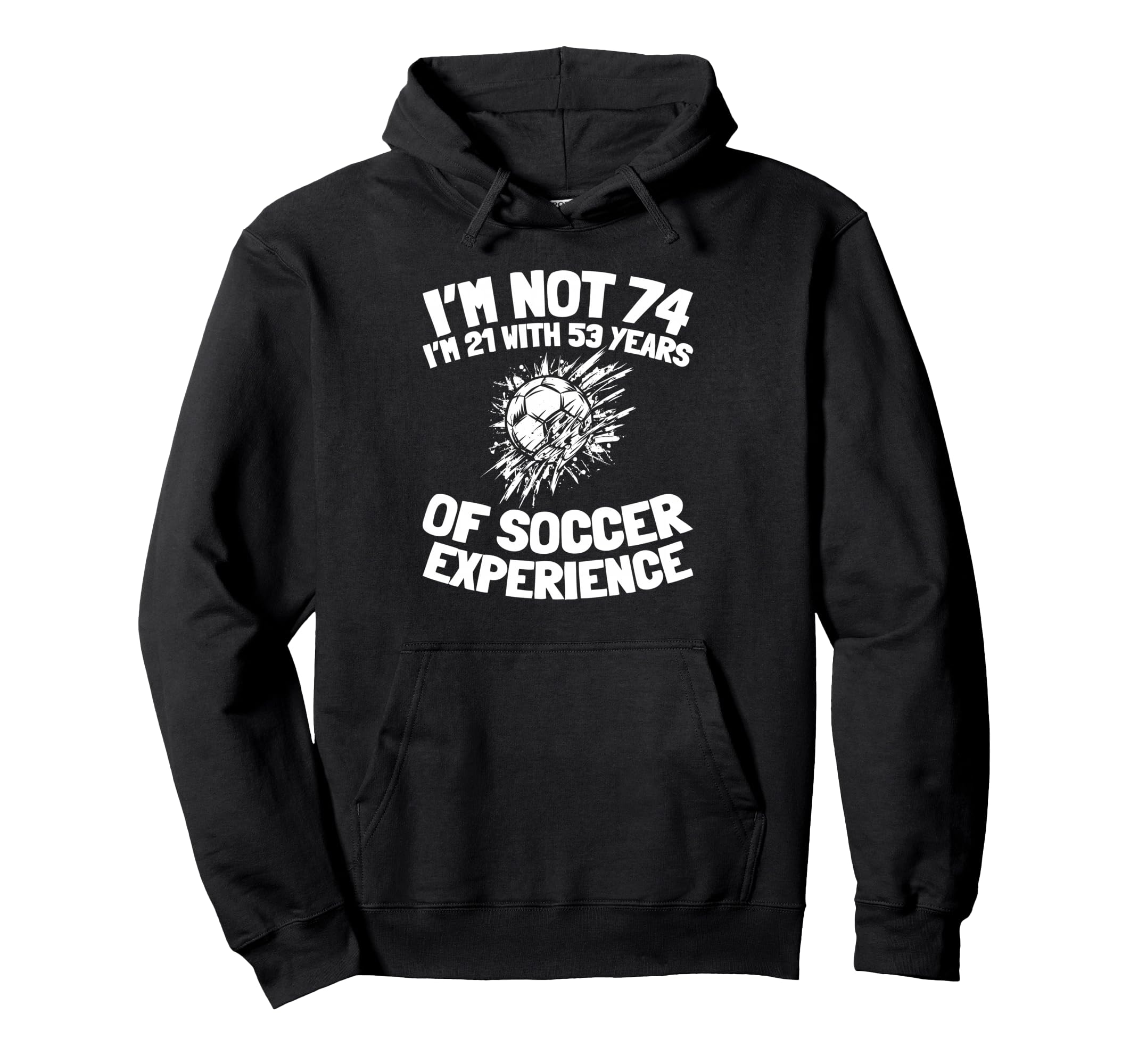 74 Years Old Team Player Sports Hoodie - Minimalist Print for Adults - T-Shirt, Sweatshirt, Hoodie