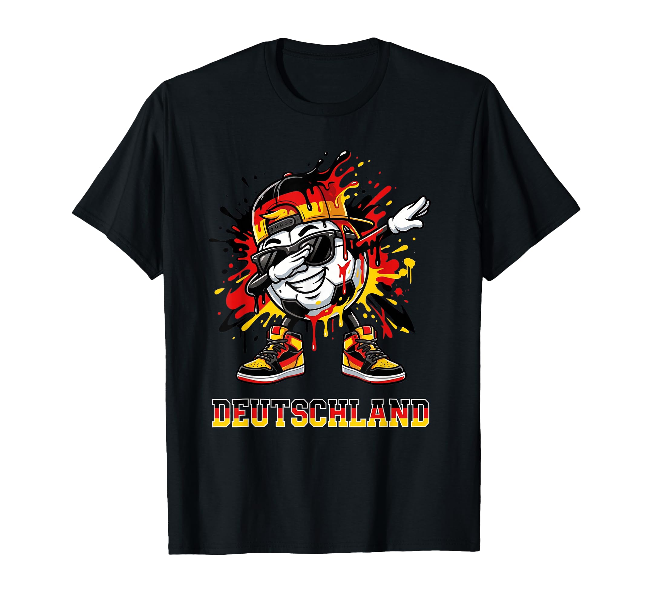 Deutschland Dabbing Soccer Ball T-Shirt - Streetwear Style Men Women - T-Shirt, Sweatshirt, Hoodie