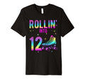 Rollin Into 12Th Birthday Roller T-Shirt - Streetwear Style for Adults - T-Shirt, Sweatshirt, Hoodie