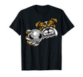 Bulldog Sports Team Mascot Holding Soccer T-Shirt - Graphic Print Unisex - T-Shirt, Sweatshirt, Hoodie