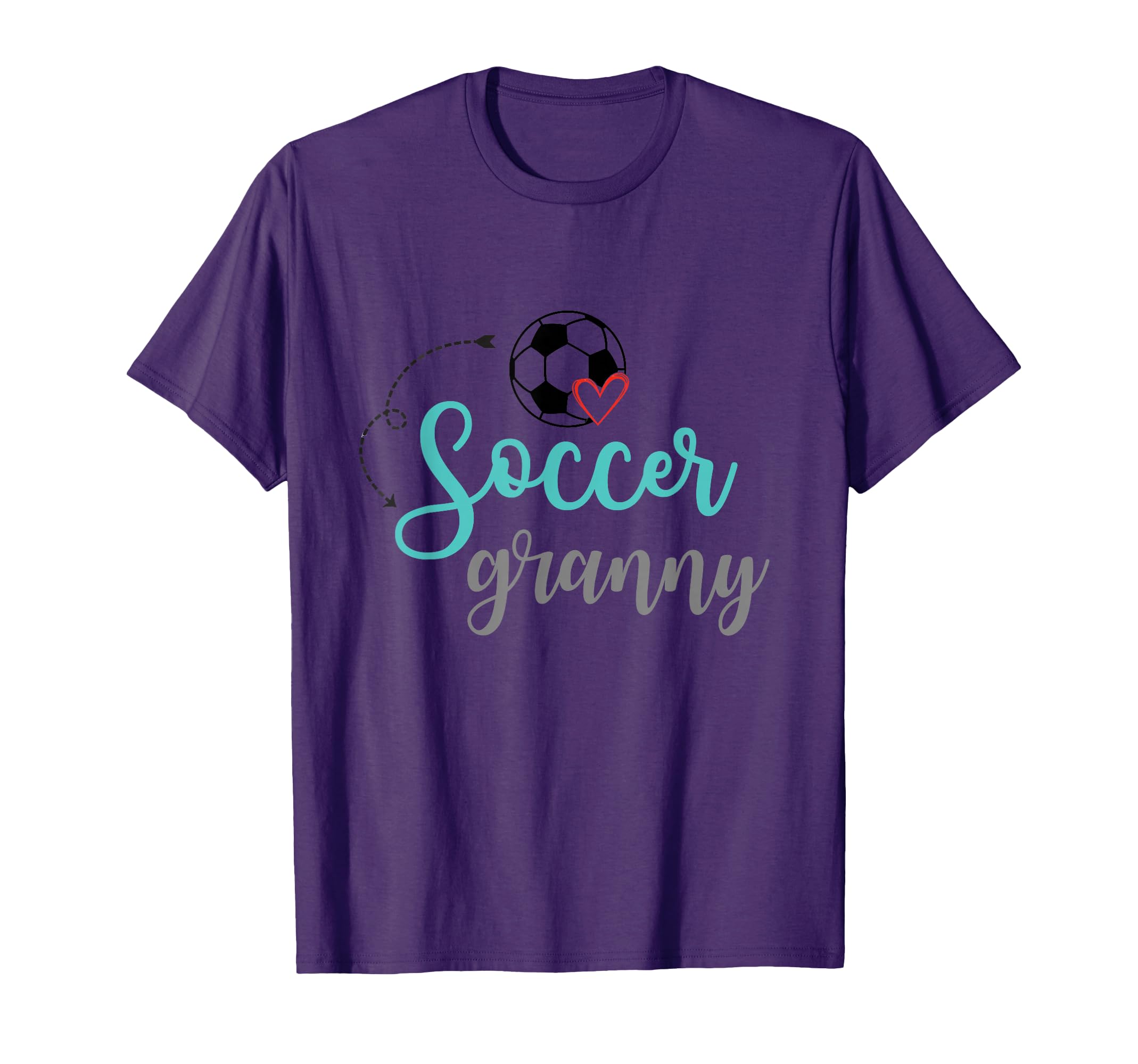 Soccer Granny Soccer Ball Heart T-Shirt - Trendy Graphic Men Women - T-Shirt, Sweatshirt, Hoodie