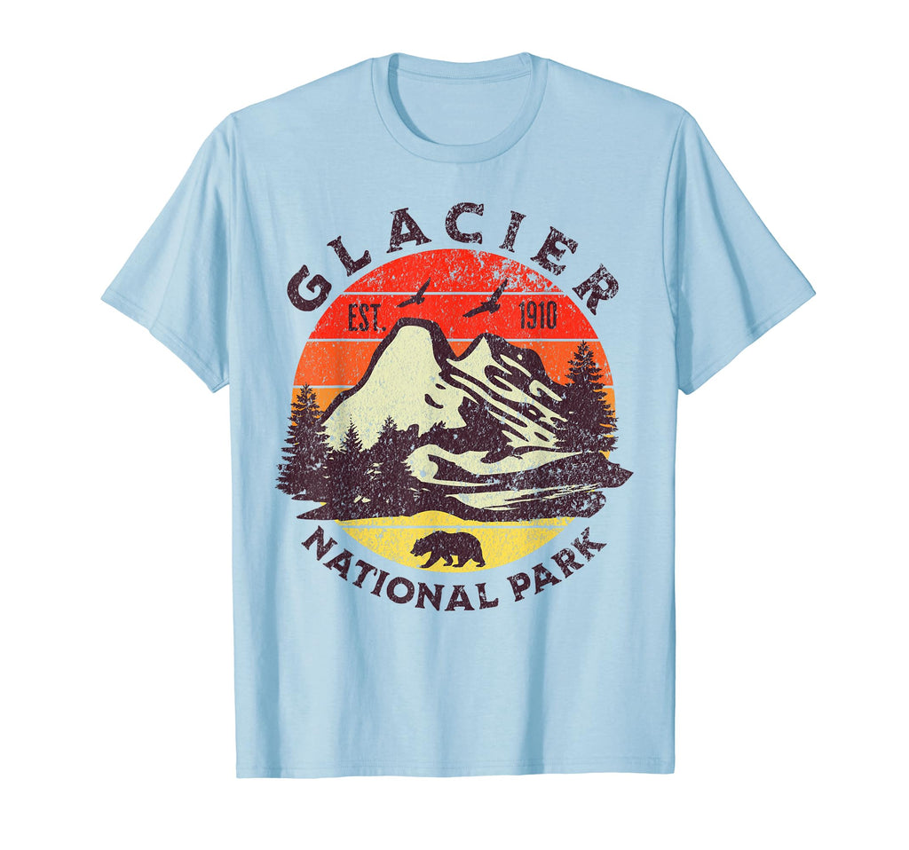 Glacier National Park Montana Usa Hoodie - Casual Everyday Wear for Adults - T-Shirt, Sweatshirt, Hoodie
