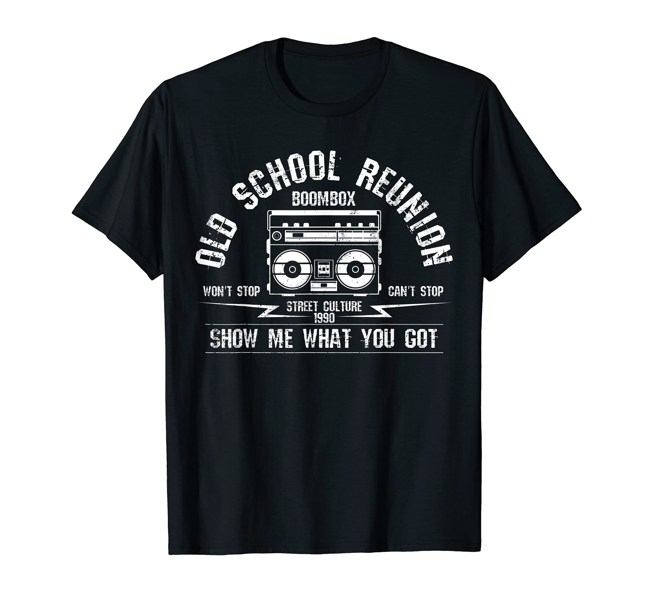 Mens 90S Music Boombox Old School Hip T-Shirt - Custom Art Print Unisex - T-Shirt, Sweatshirt, Hoodie
