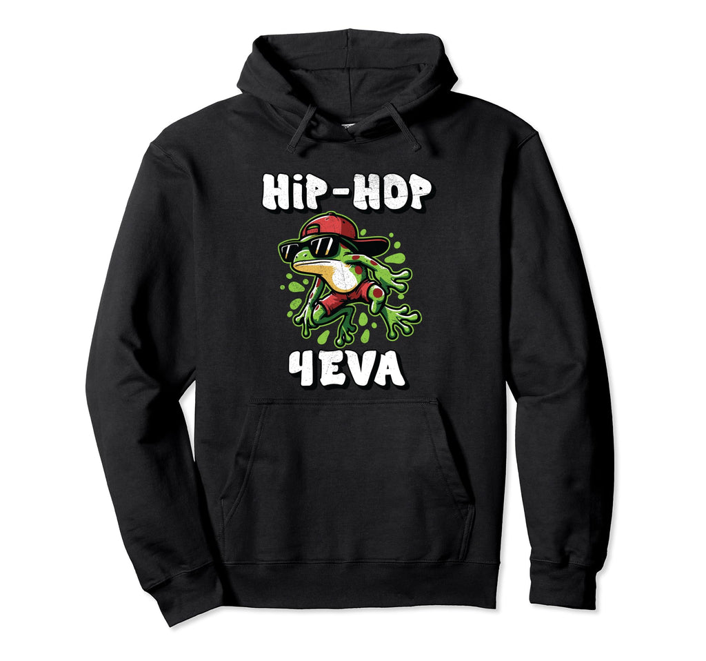 Hip Hop 4 Eva Frog Red Hat Shorts Hoodie - Casual Everyday Wear Men Women - T-Shirt, Sweatshirt, Hoodie
