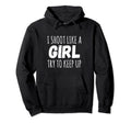 I Shoot Like Basketball Soccer Rifle Hoodie - Custom Art Print for Adults - T-Shirt, Sweatshirt, Hoodie