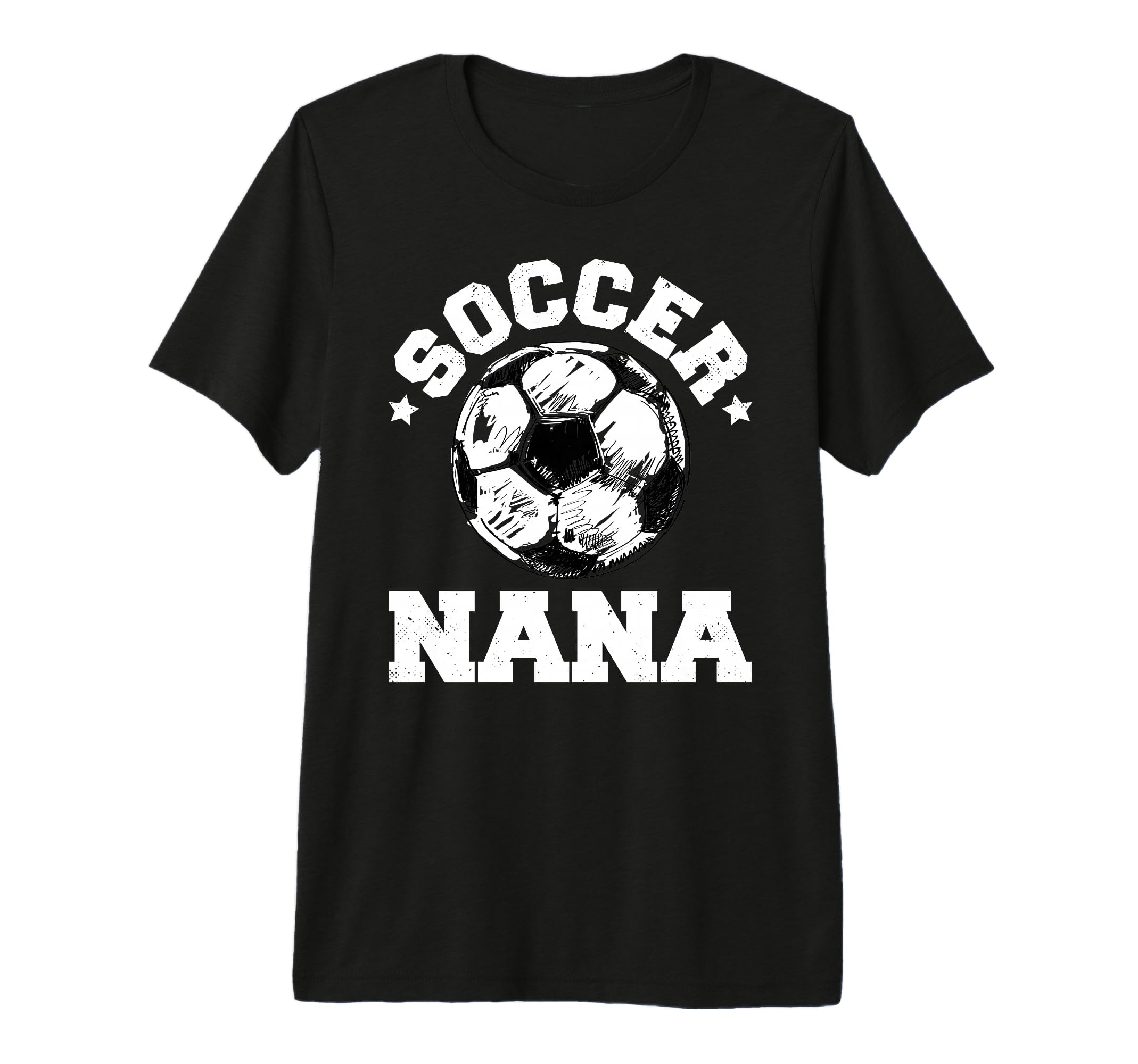 Soccer Nana Soccer Ball Distressed T-Shirt - Aesthetic Graphic Men Women - T-Shirt, Sweatshirt, Hoodie