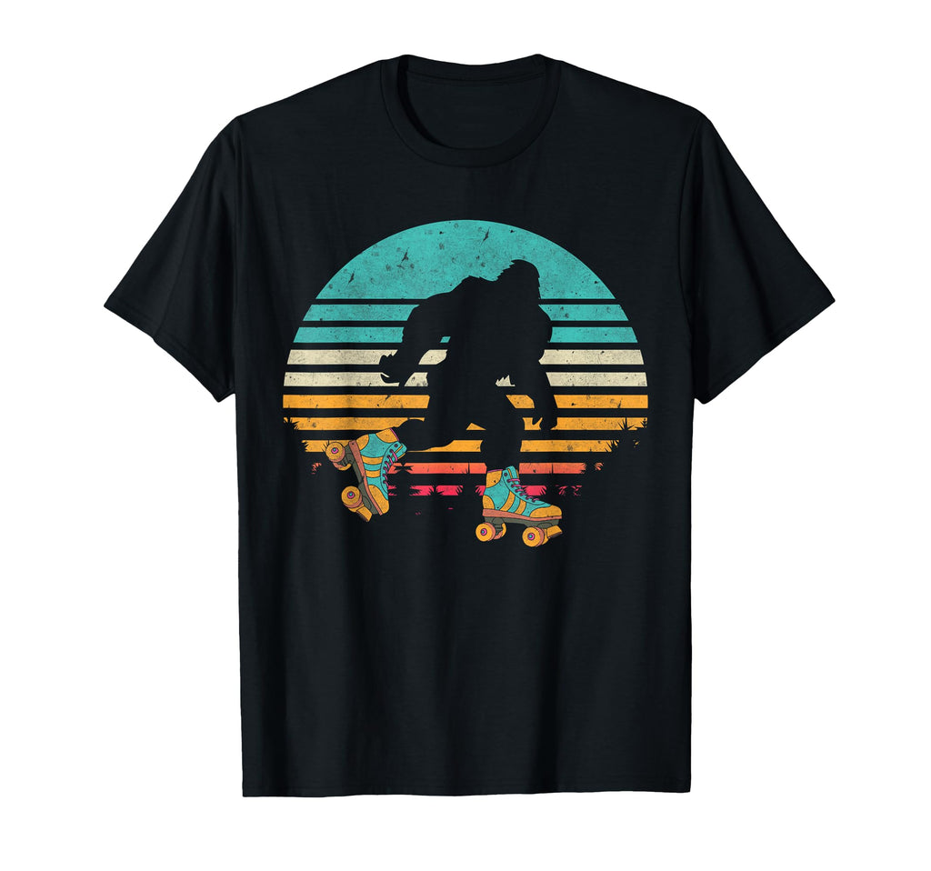 Bigfoot Roller Skating Sunset 80S 90S T-Shirt - Trendy Graphic Men Women - T-Shirt, Sweatshirt, Hoodie