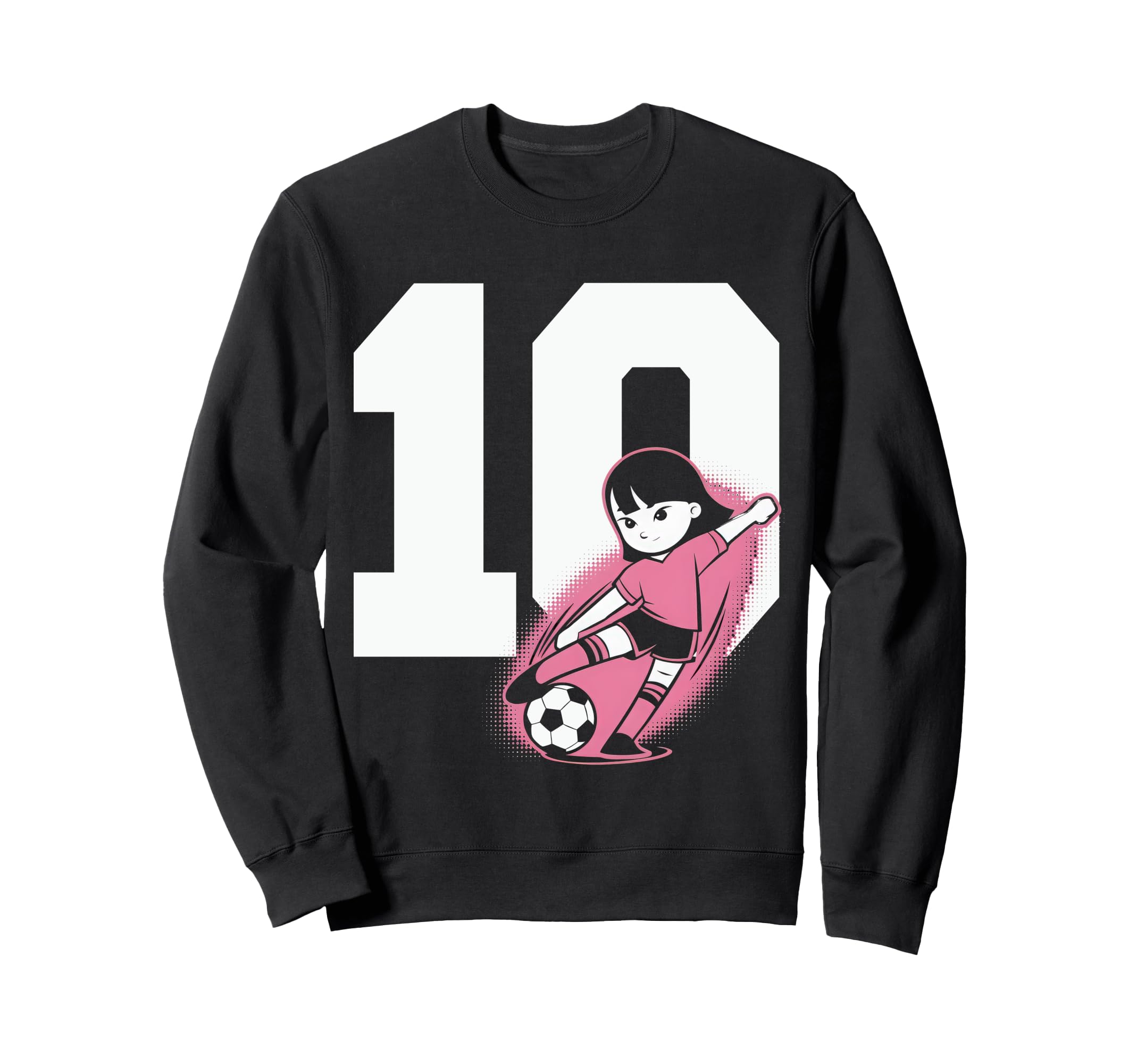 10 Soccer Birthday Gift Soccer Fan Sweatshirt - Unique Graphic Men Women - T-Shirt, Sweatshirt, Hoodie