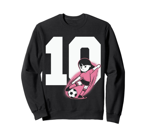 10 Soccer Birthday Gift Soccer Fan Sweatshirt - Unique Graphic Men Women - T-Shirt, Sweatshirt, Hoodie