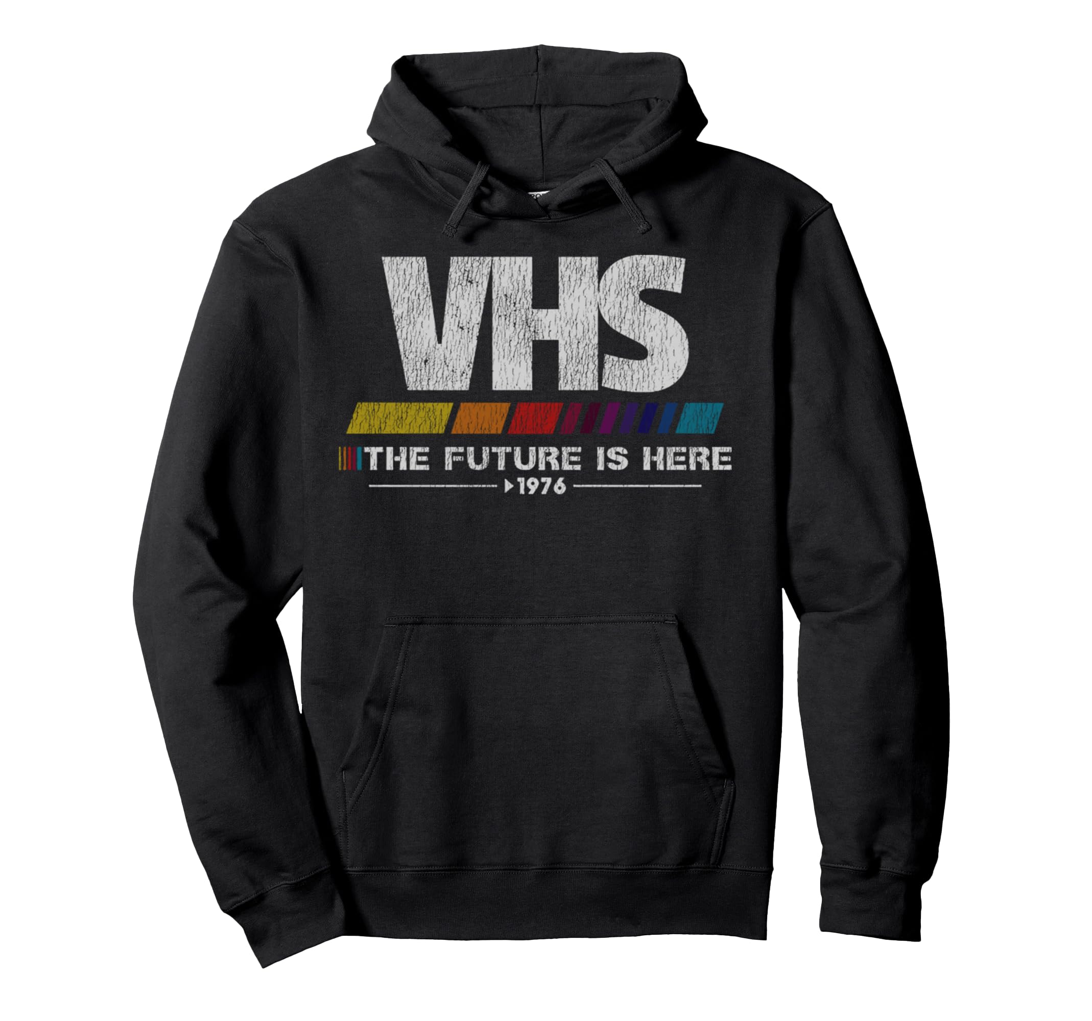 80S Video Cassette Tape Vhs Future Is Hoodie - Fun Novelty Design Unisex - T-Shirt, Sweatshirt, Hoodie
