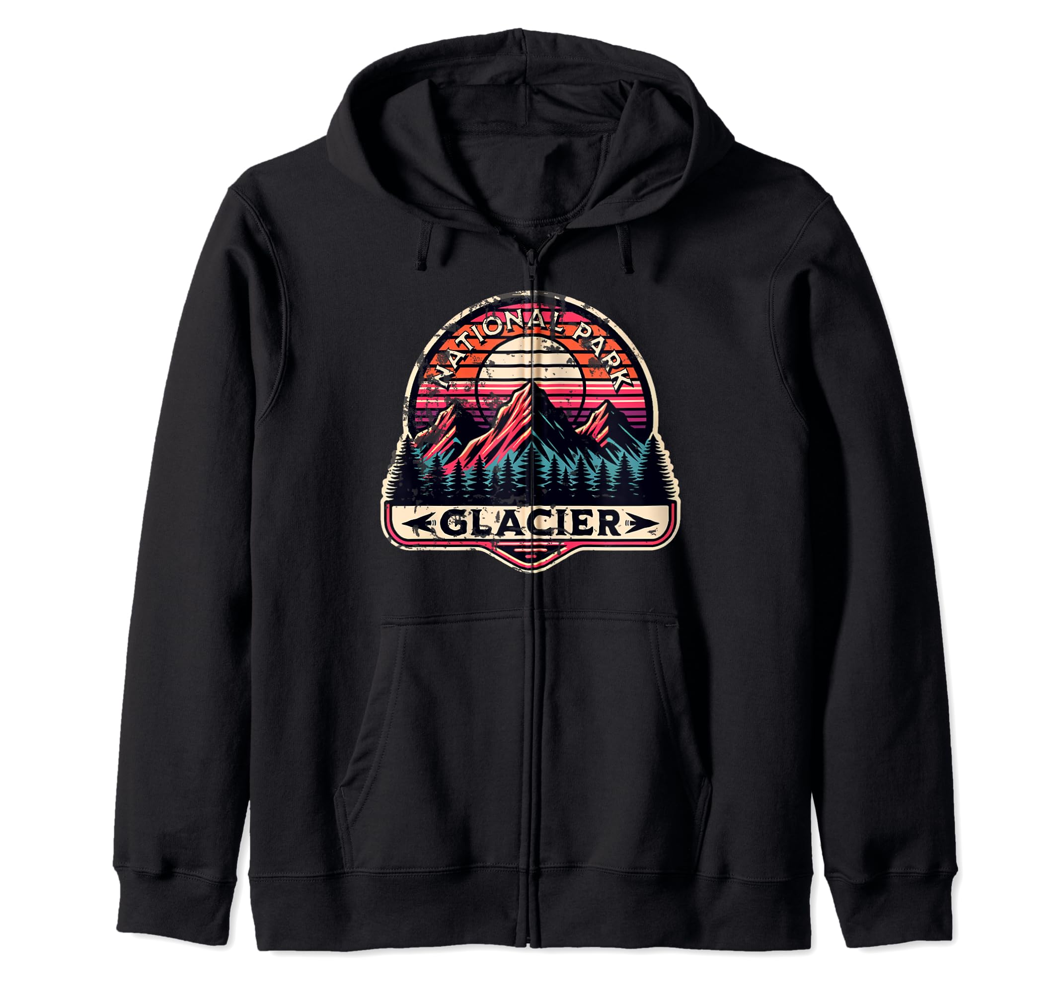 Glacier National Park Montana Sweatshirt - Aesthetic Graphic for Adults - T-Shirt, Sweatshirt, Hoodie